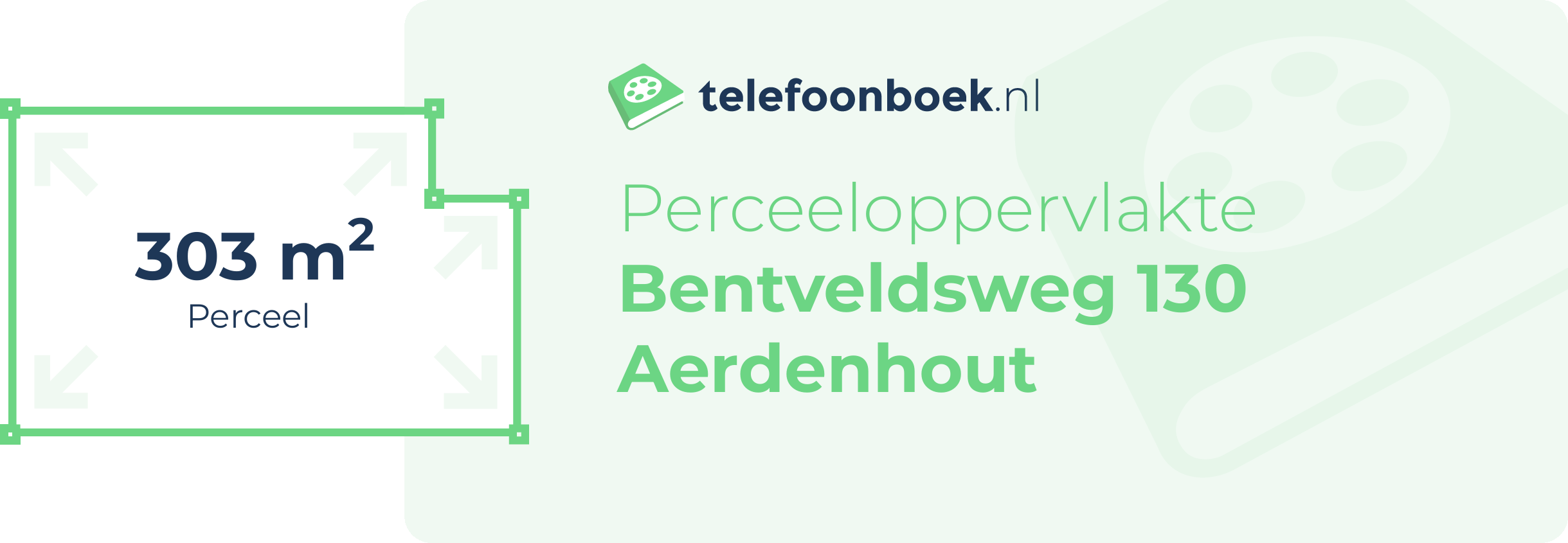 Perceeloppervlakte Bentveldsweg 130 Aerdenhout