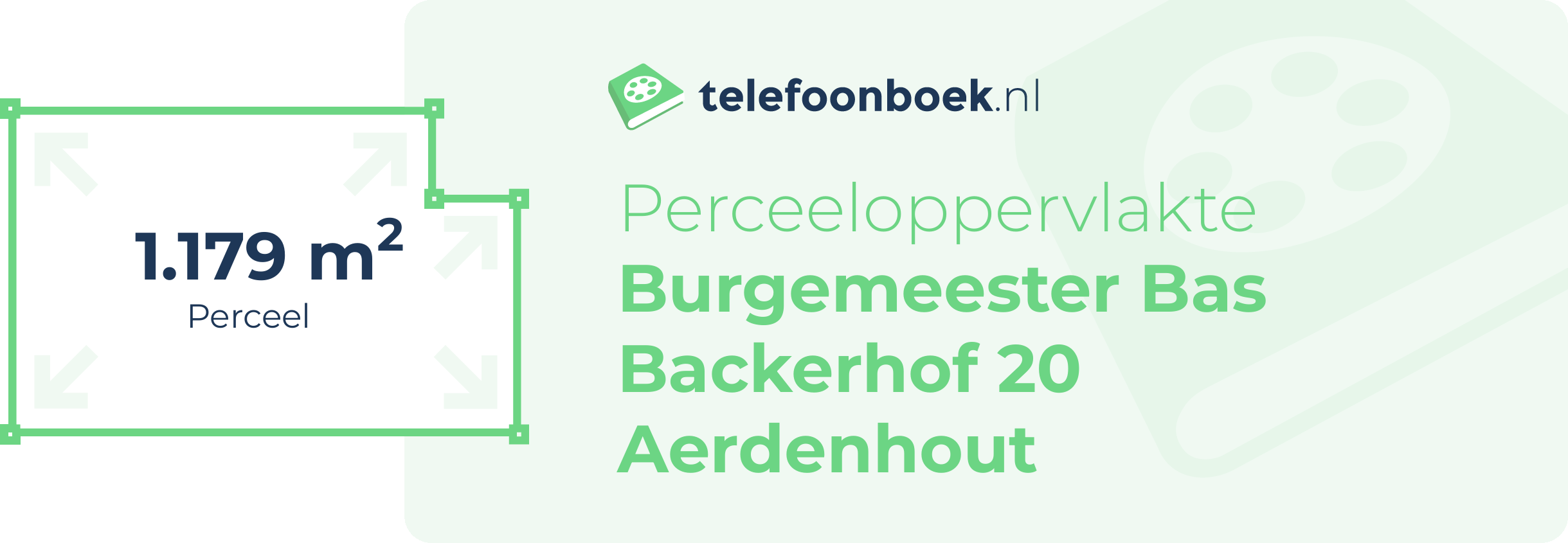 Perceeloppervlakte Burgemeester Bas Backerhof 20 Aerdenhout