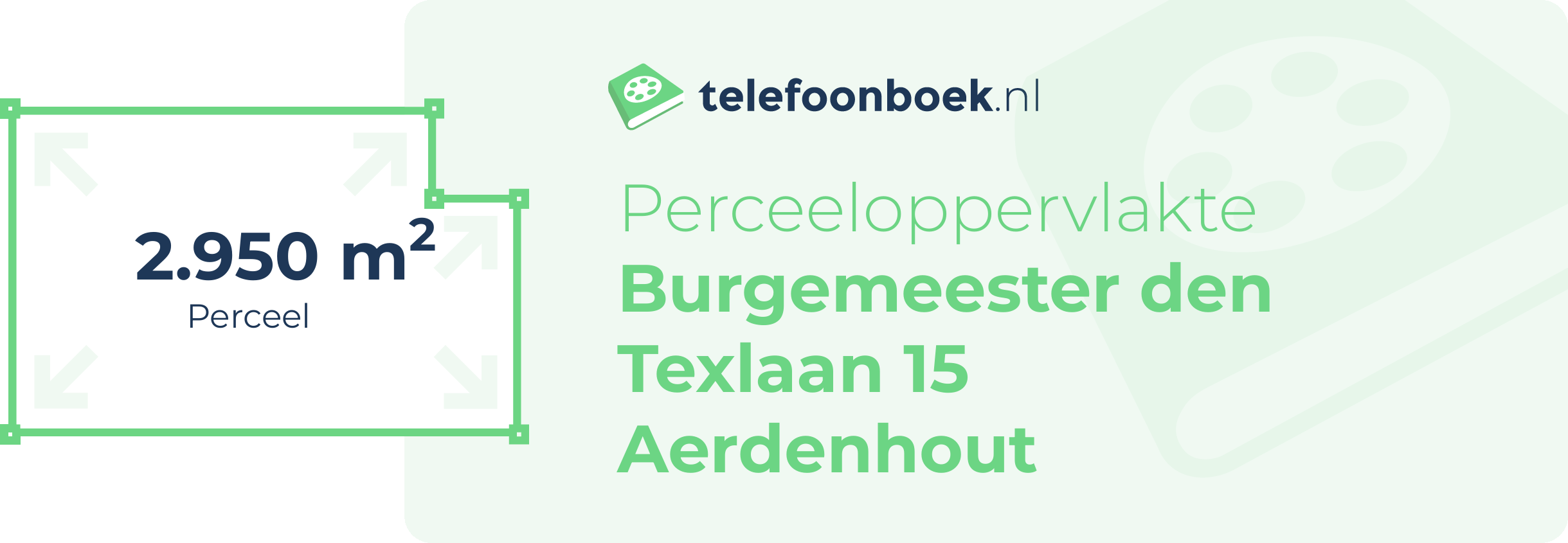 Perceeloppervlakte Burgemeester Den Texlaan 15 Aerdenhout