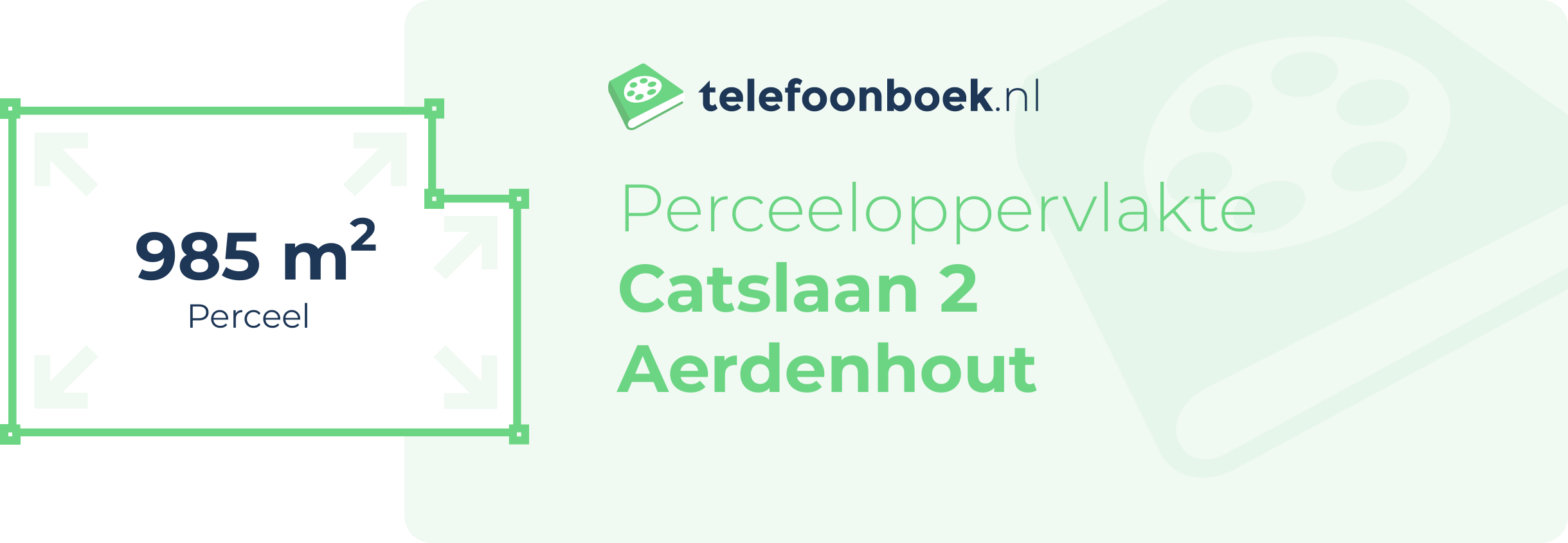 Perceeloppervlakte Catslaan 2 Aerdenhout