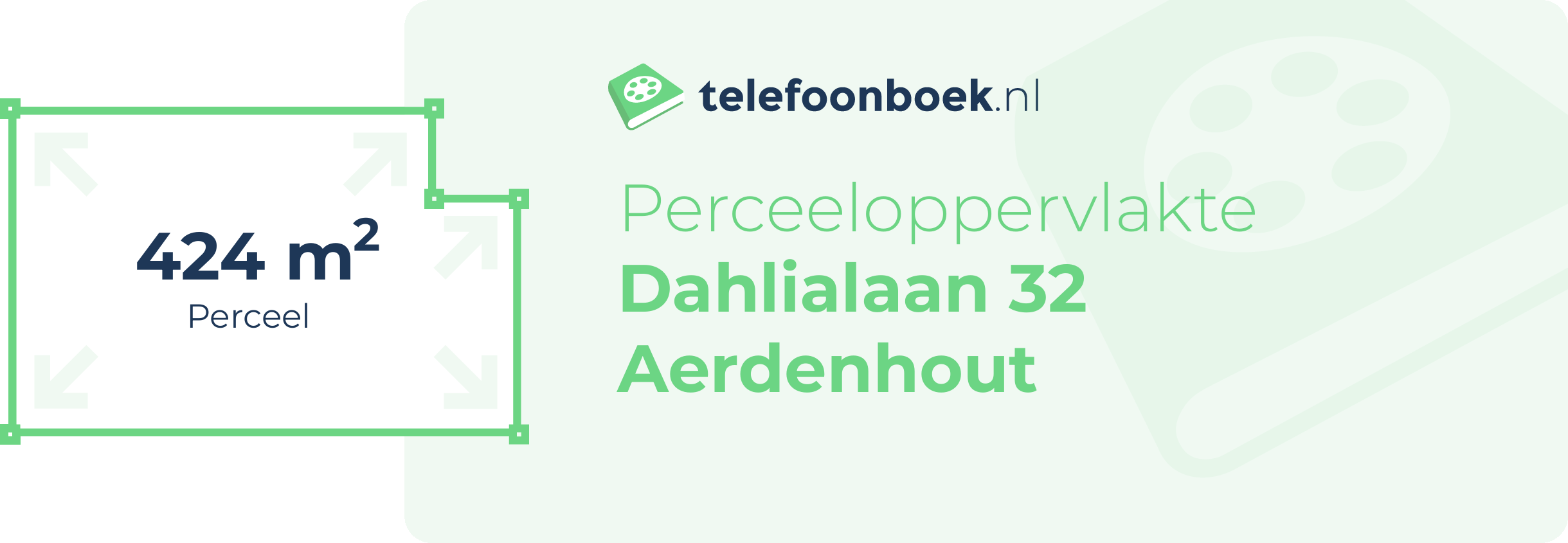 Perceeloppervlakte Dahlialaan 32 Aerdenhout