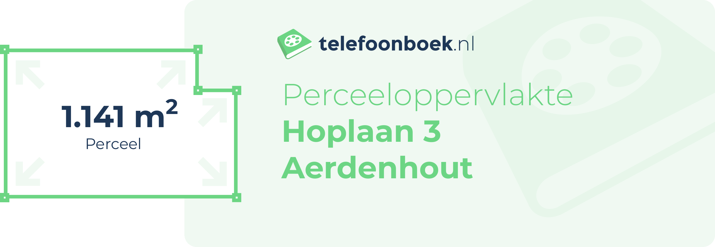 Perceeloppervlakte Hoplaan 3 Aerdenhout