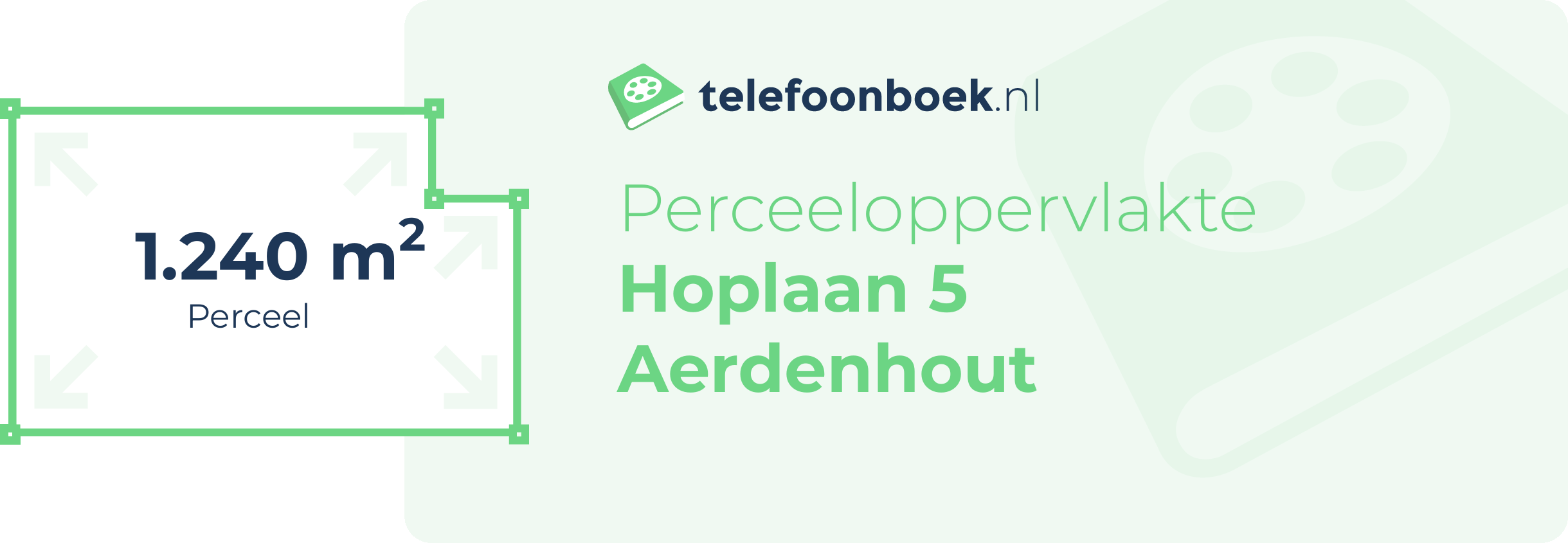 Perceeloppervlakte Hoplaan 5 Aerdenhout