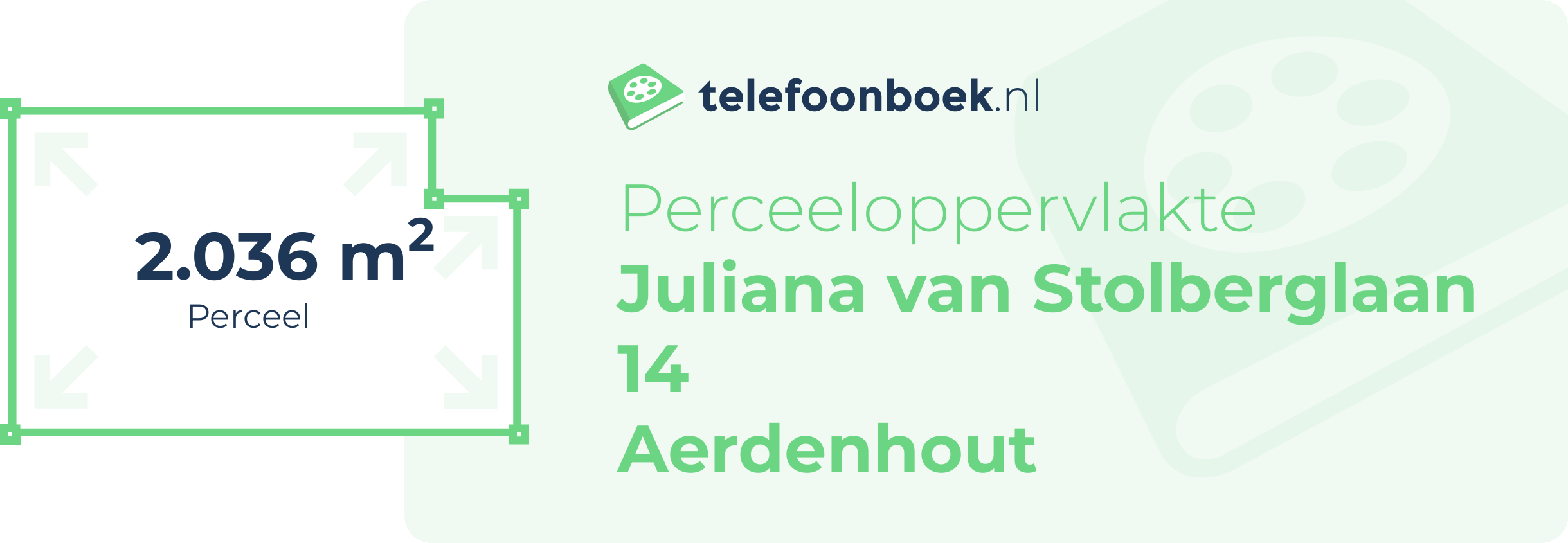 Perceeloppervlakte Juliana Van Stolberglaan 14 Aerdenhout