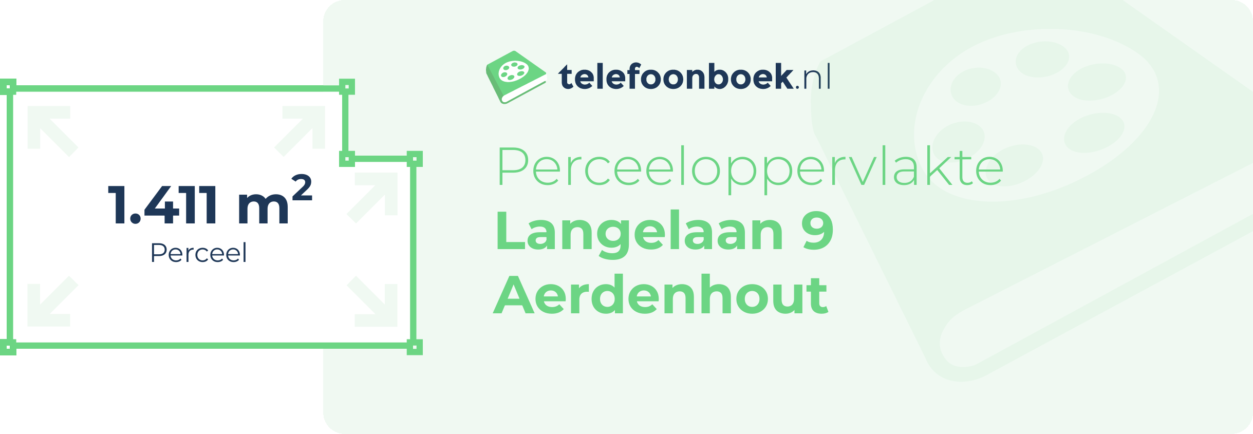 Perceeloppervlakte Langelaan 9 Aerdenhout