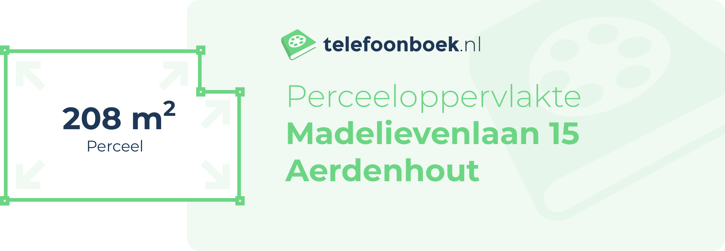 Perceeloppervlakte Madelievenlaan 15 Aerdenhout