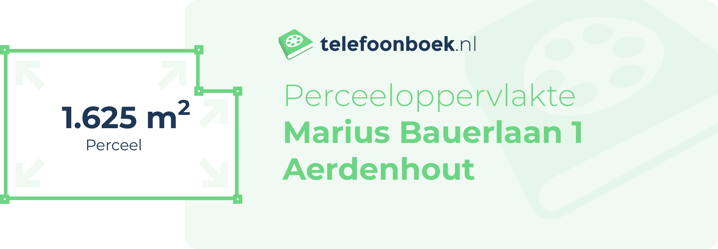 Perceeloppervlakte Marius Bauerlaan 1 Aerdenhout