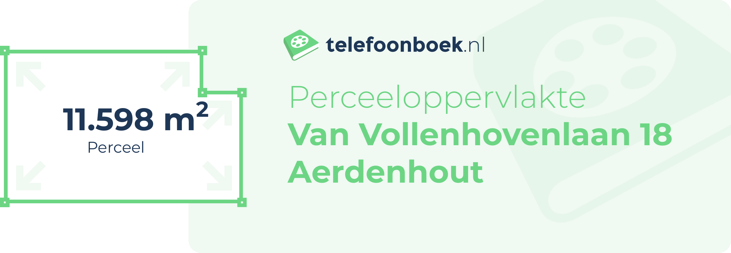 Perceeloppervlakte Van Vollenhovenlaan 18 Aerdenhout