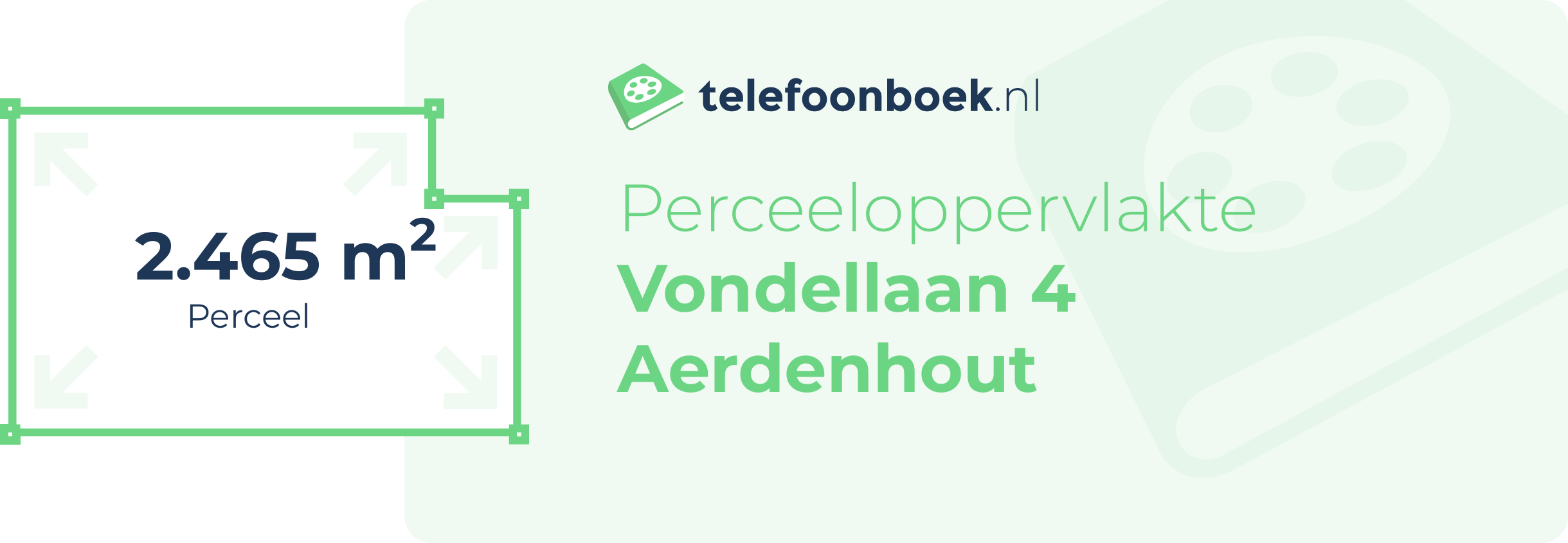 Perceeloppervlakte Vondellaan 4 Aerdenhout