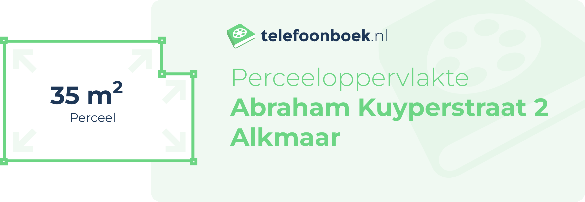 Perceeloppervlakte Abraham Kuyperstraat 2 Alkmaar