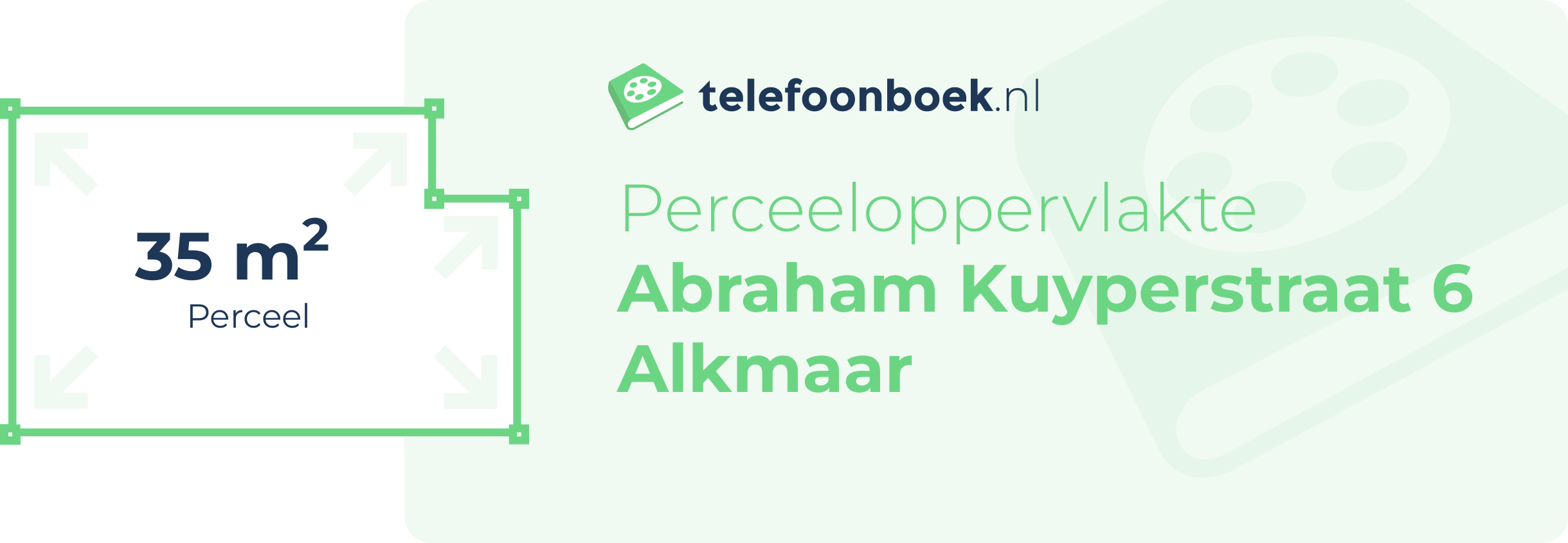 Perceeloppervlakte Abraham Kuyperstraat 6 Alkmaar