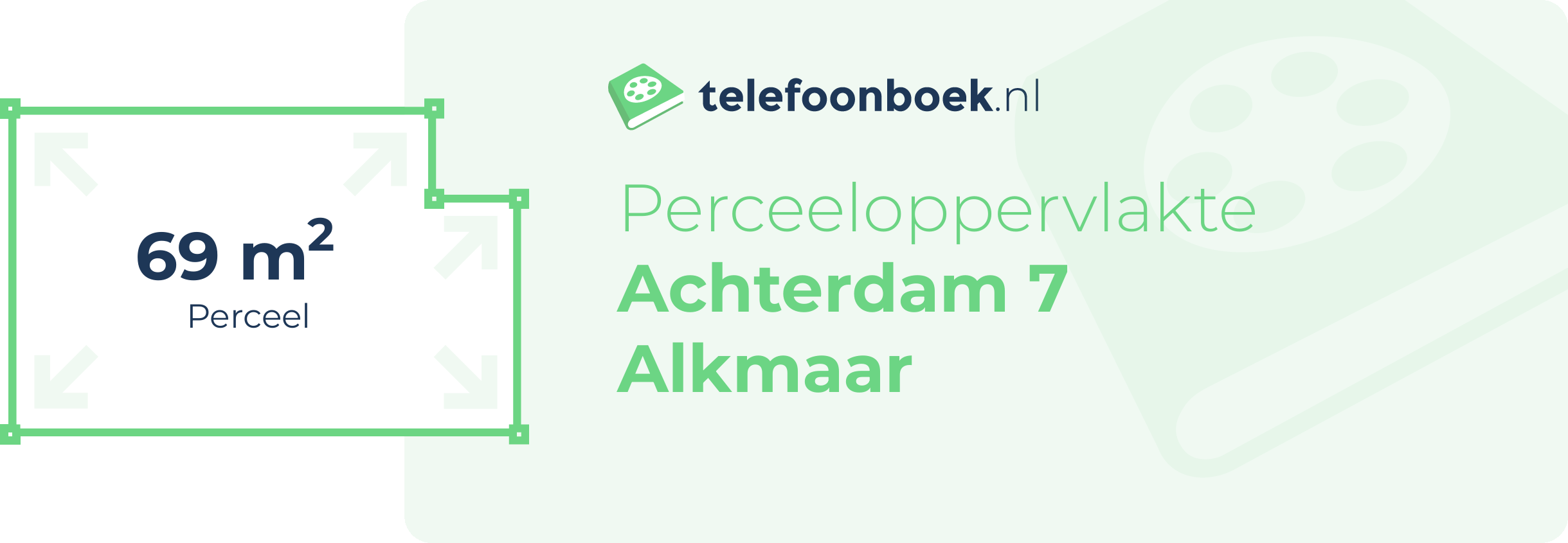 Perceeloppervlakte Achterdam 7 Alkmaar