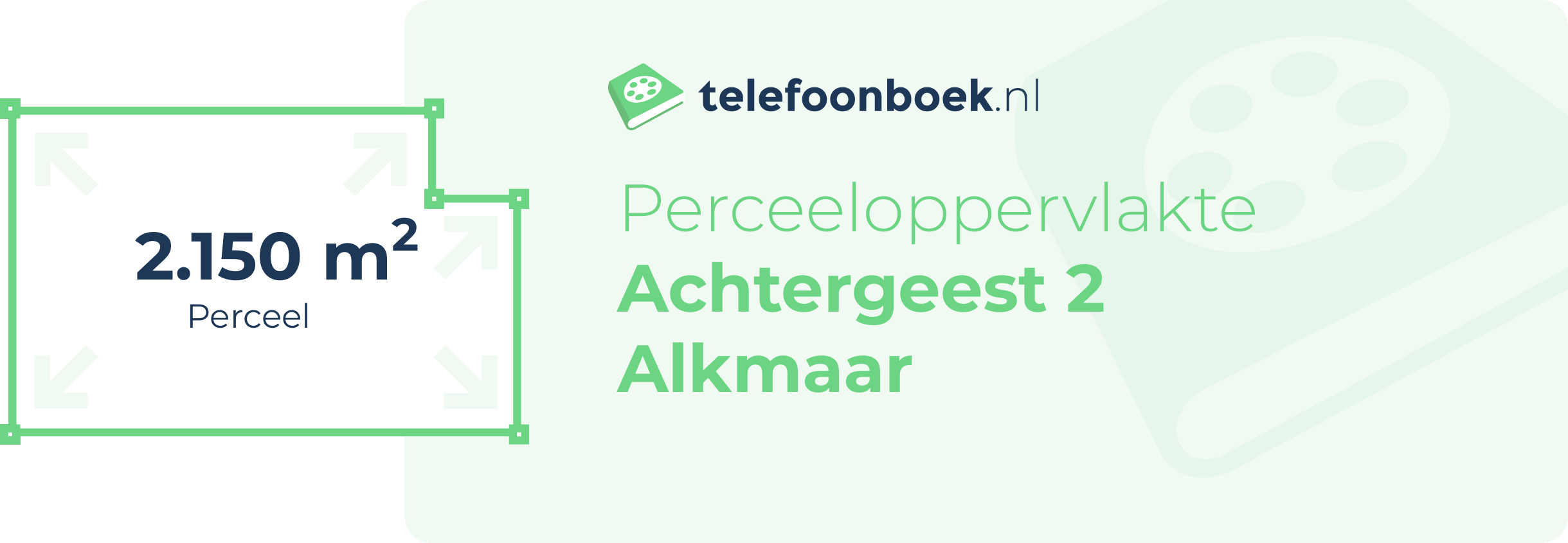 Perceeloppervlakte Achtergeest 2 Alkmaar