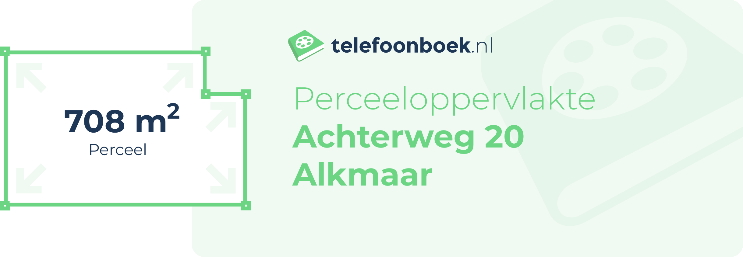 Perceeloppervlakte Achterweg 20 Alkmaar