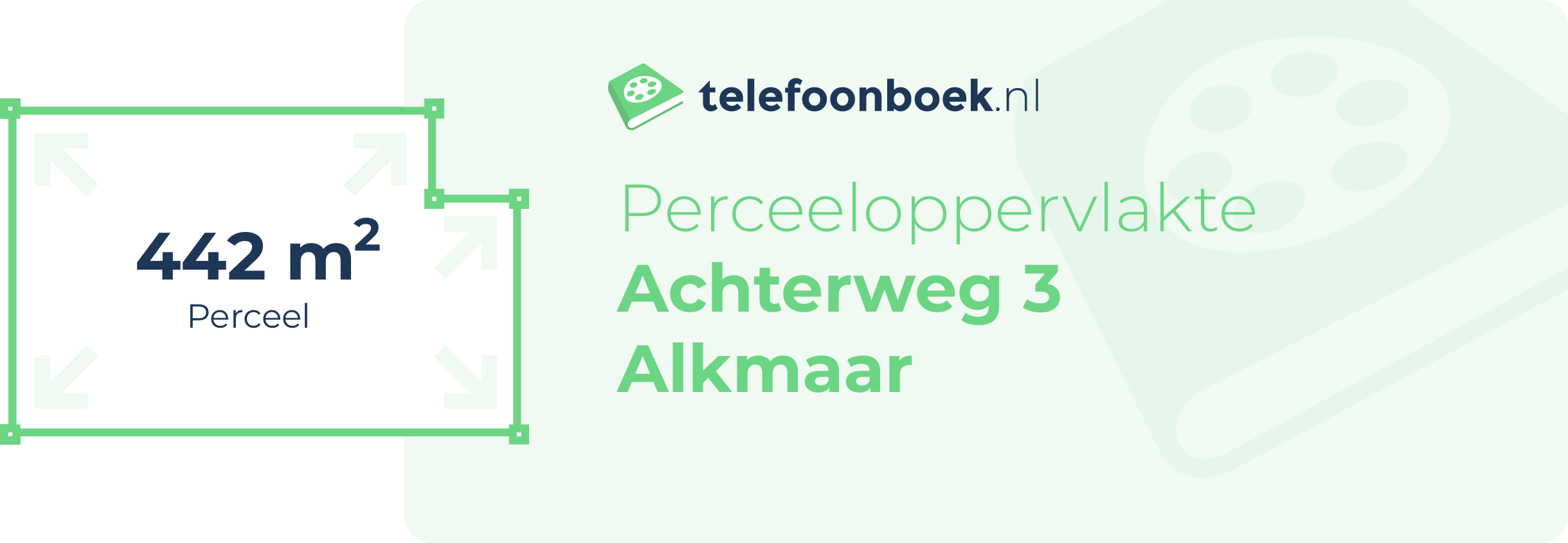 Perceeloppervlakte Achterweg 3 Alkmaar