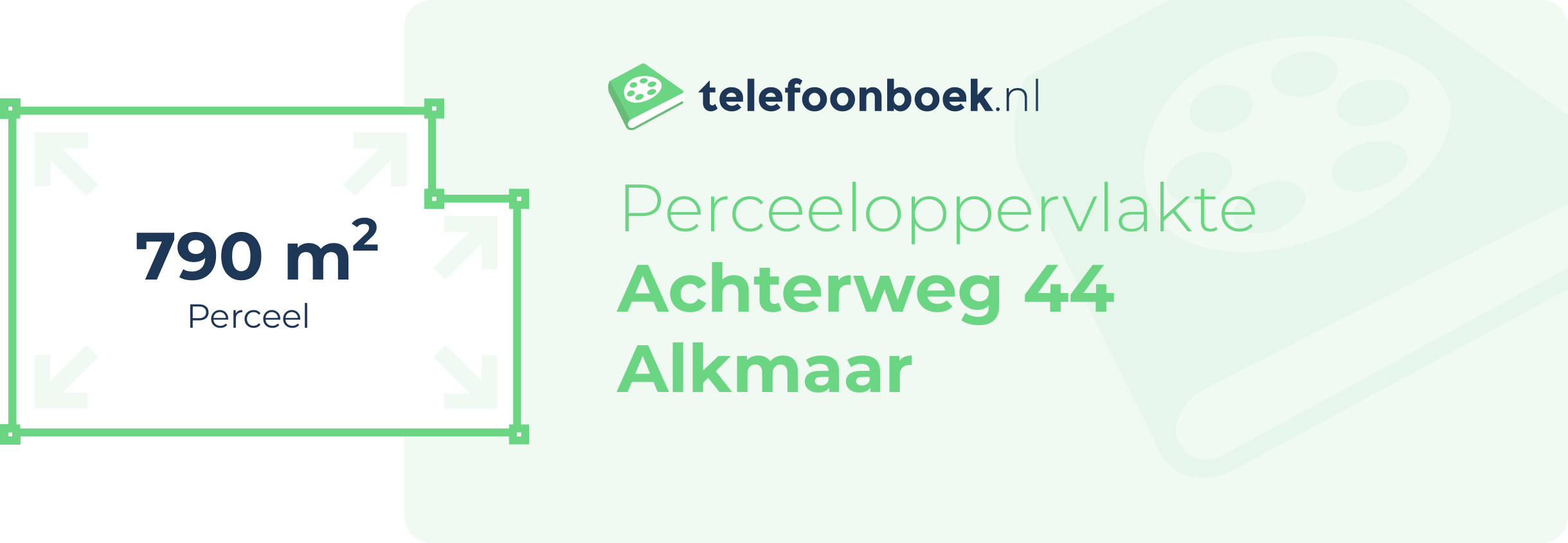 Perceeloppervlakte Achterweg 44 Alkmaar