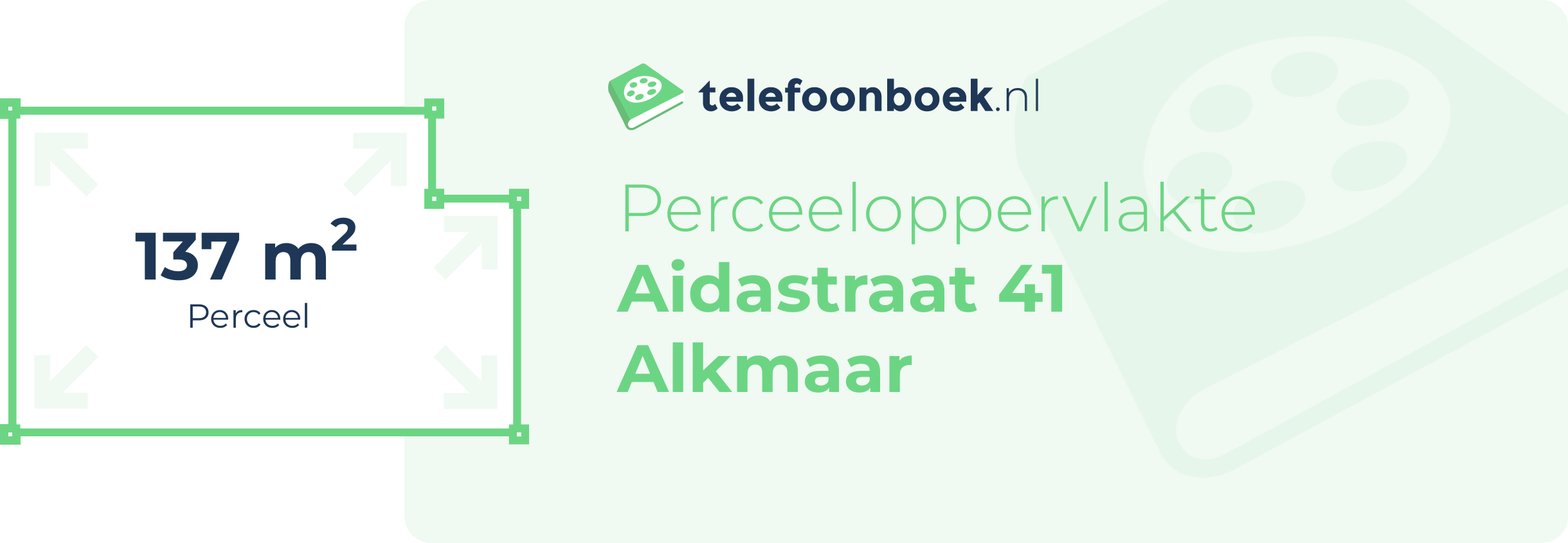 Perceeloppervlakte Aidastraat 41 Alkmaar