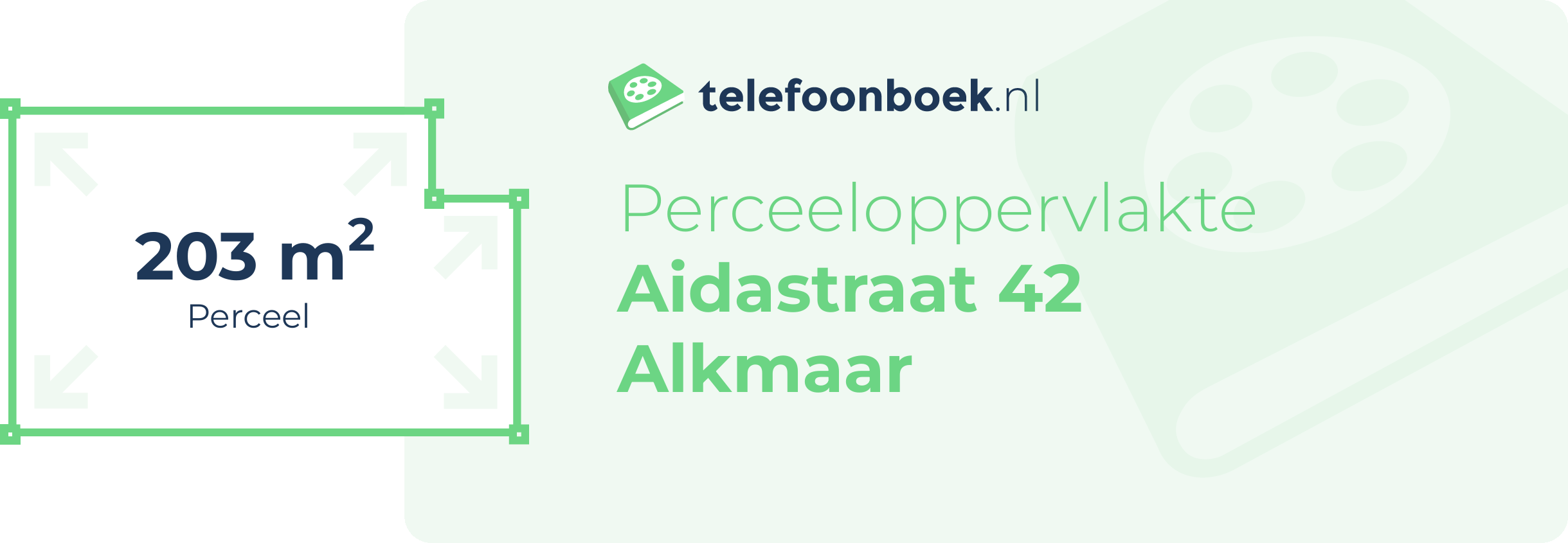 Perceeloppervlakte Aidastraat 42 Alkmaar