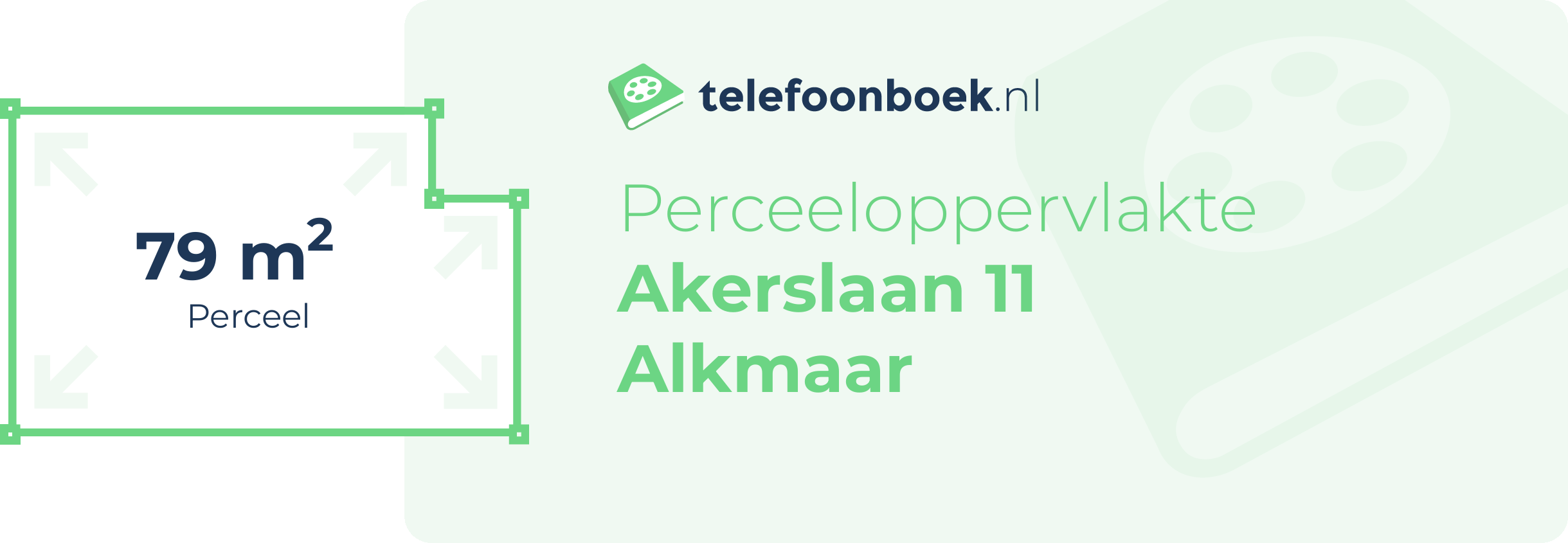 Perceeloppervlakte Akerslaan 11 Alkmaar