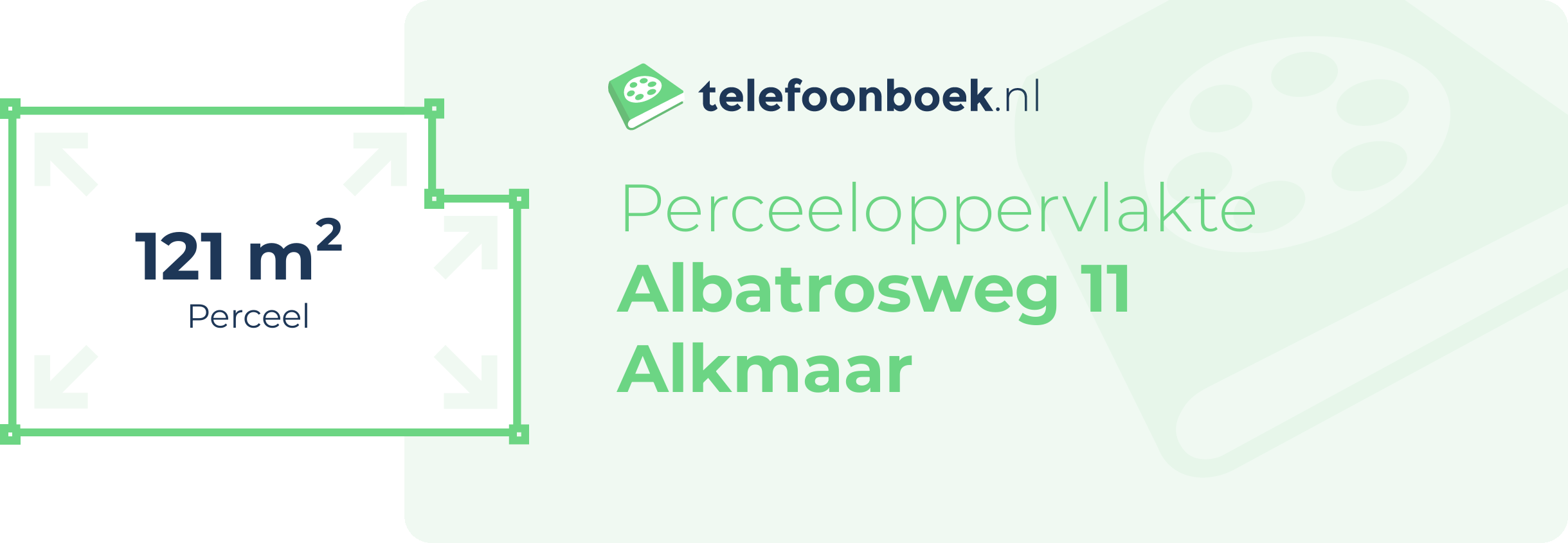 Perceeloppervlakte Albatrosweg 11 Alkmaar