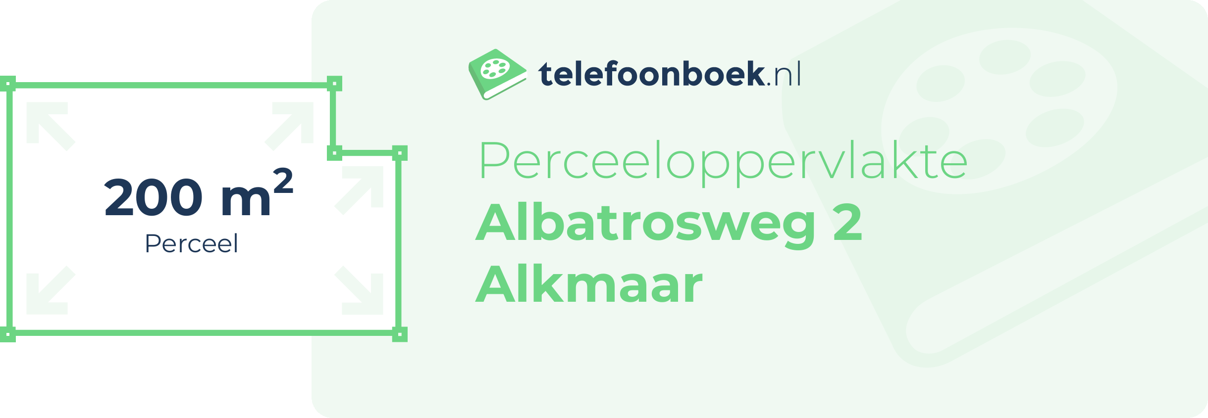 Perceeloppervlakte Albatrosweg 2 Alkmaar