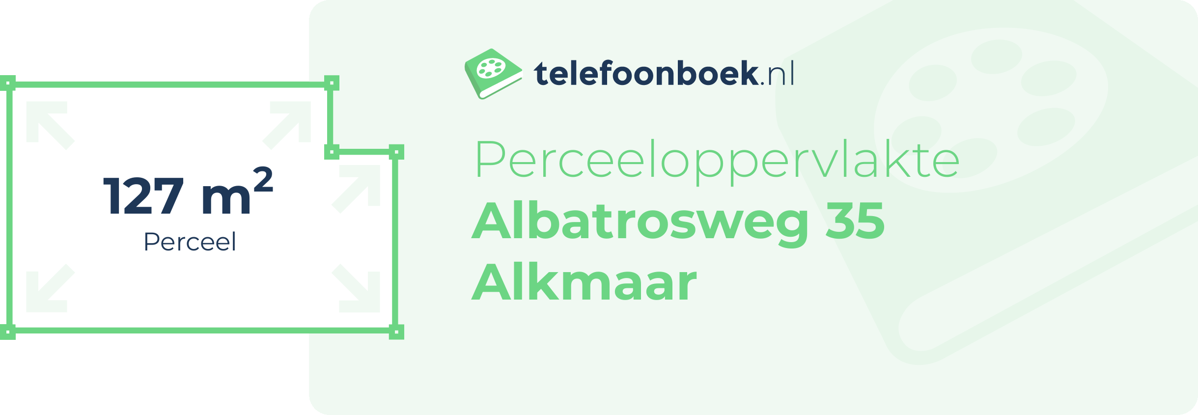 Perceeloppervlakte Albatrosweg 35 Alkmaar