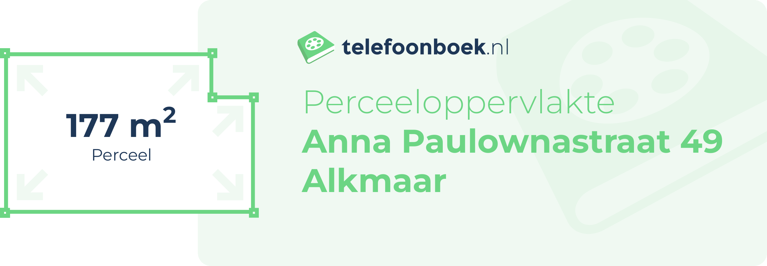 Perceeloppervlakte Anna Paulownastraat 49 Alkmaar