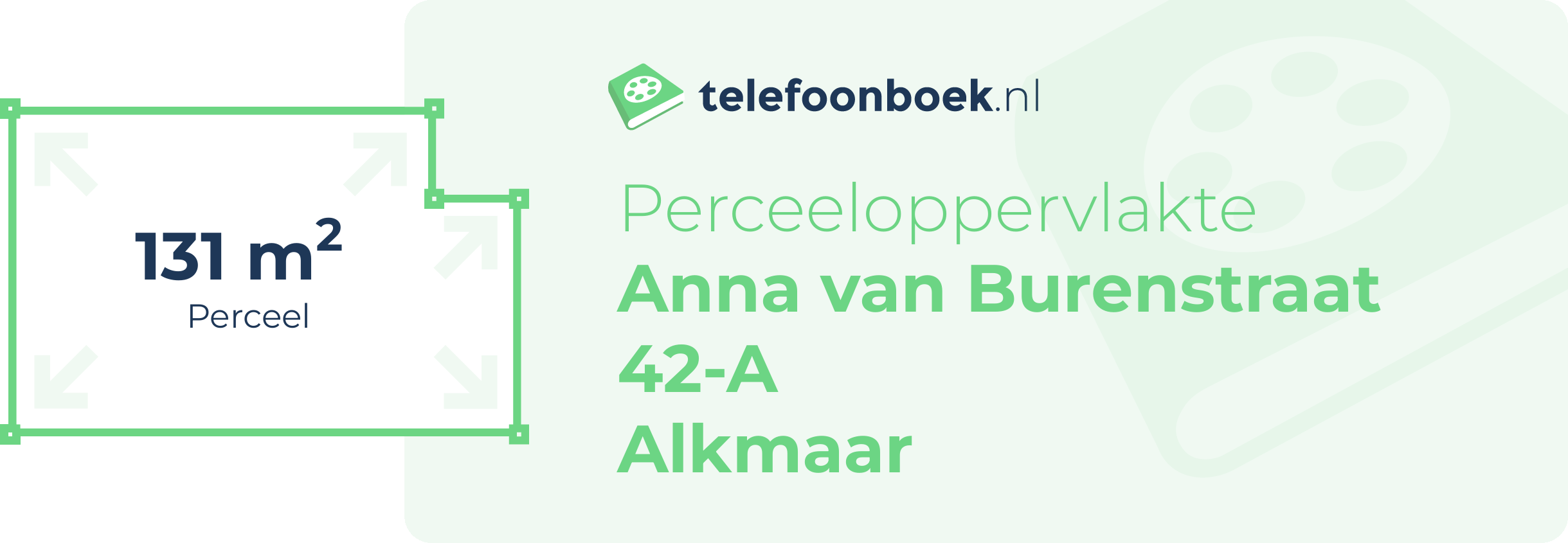 Perceeloppervlakte Anna Van Burenstraat 42-A Alkmaar