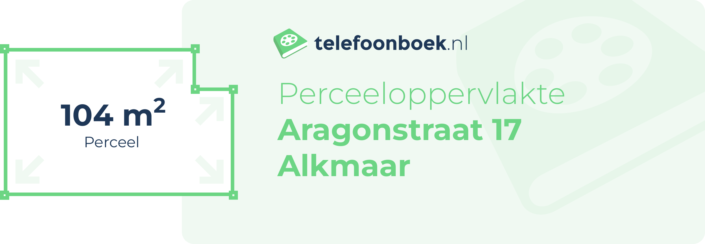 Perceeloppervlakte Aragonstraat 17 Alkmaar