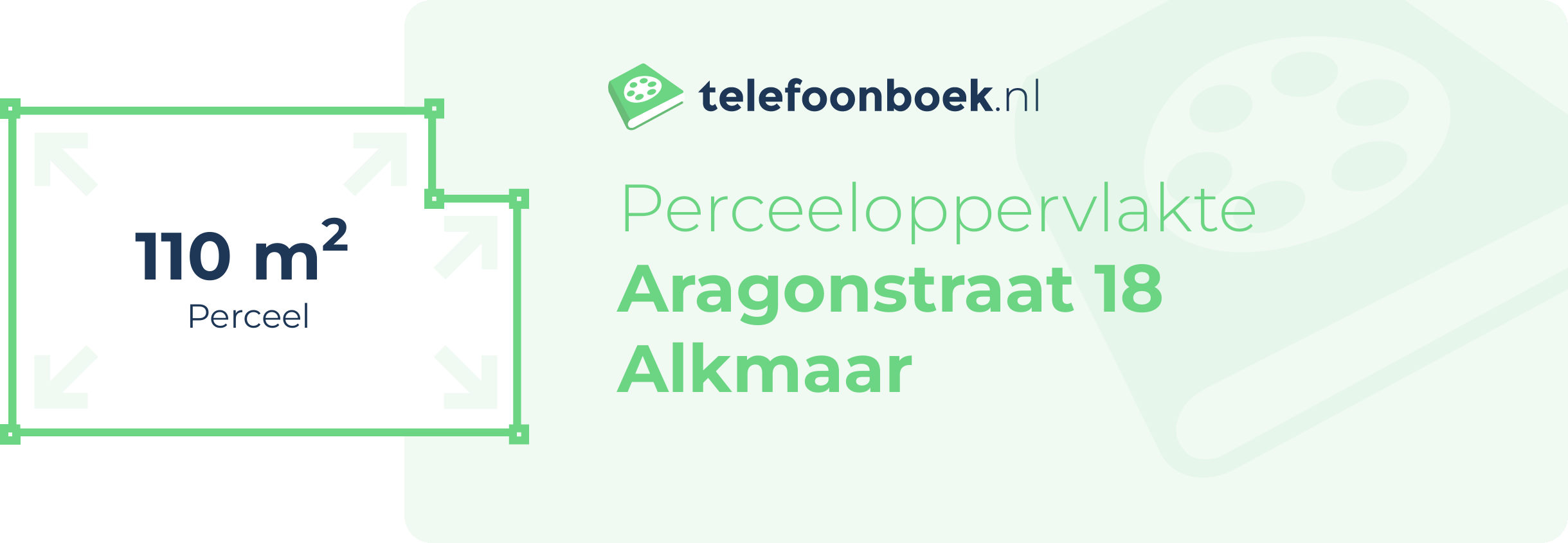 Perceeloppervlakte Aragonstraat 18 Alkmaar