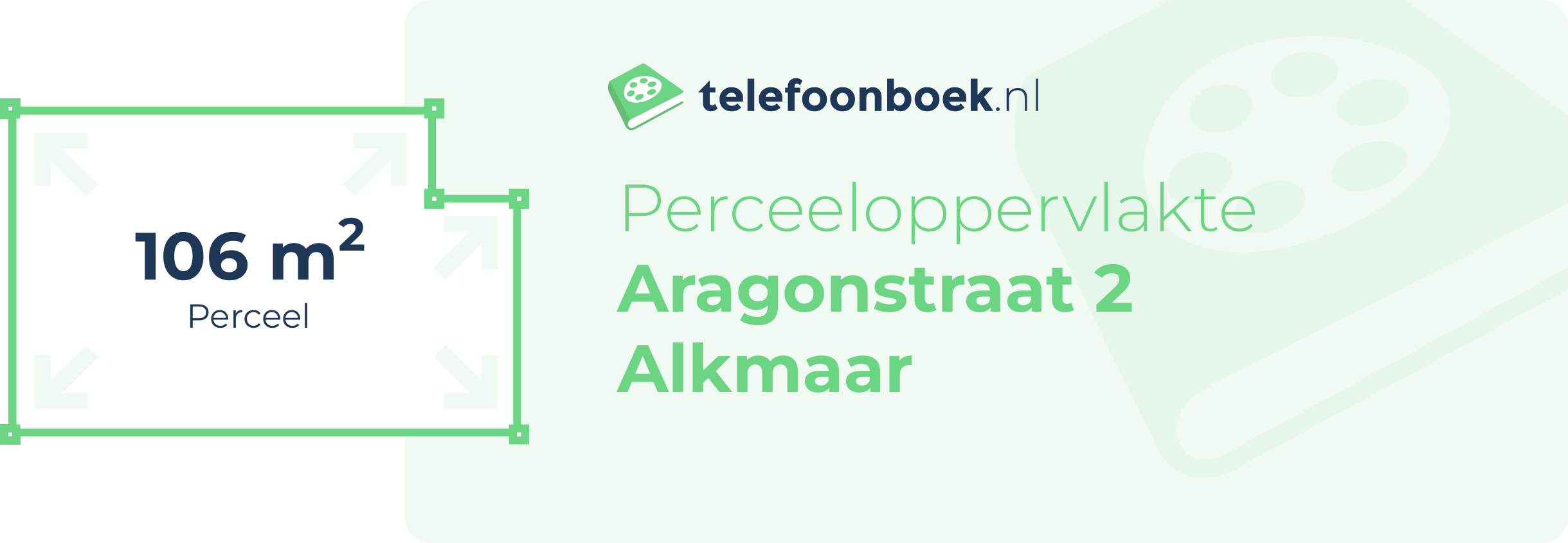 Perceeloppervlakte Aragonstraat 2 Alkmaar