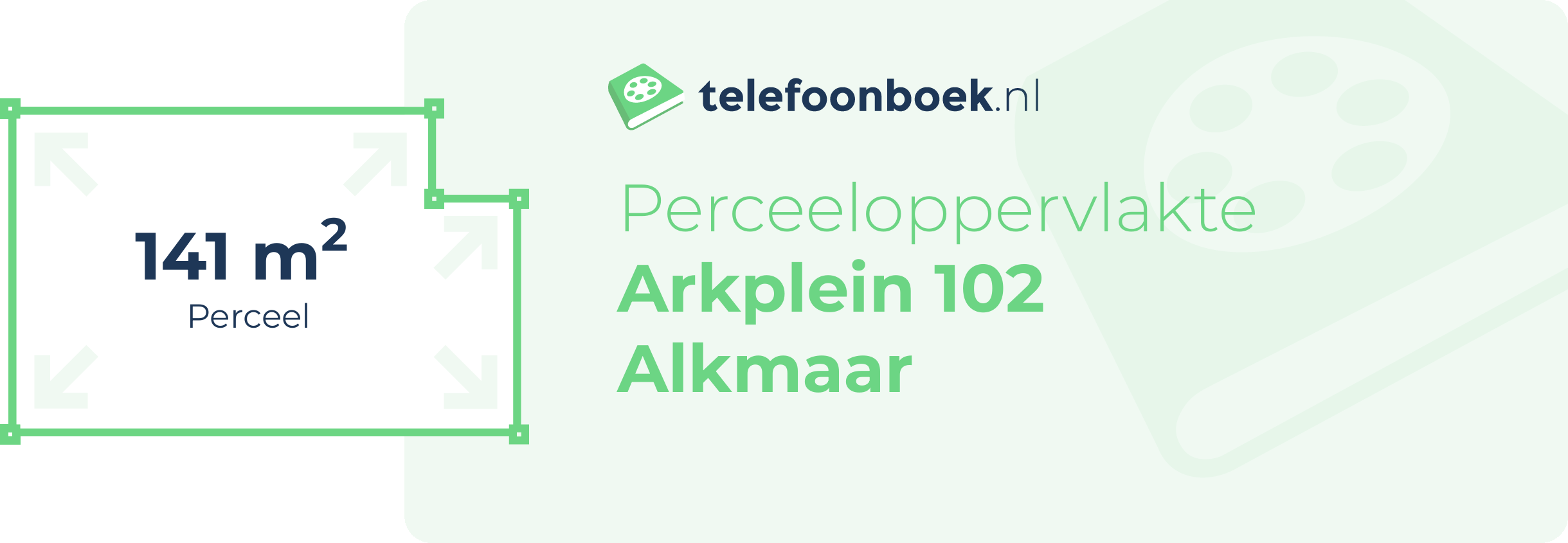 Perceeloppervlakte Arkplein 102 Alkmaar