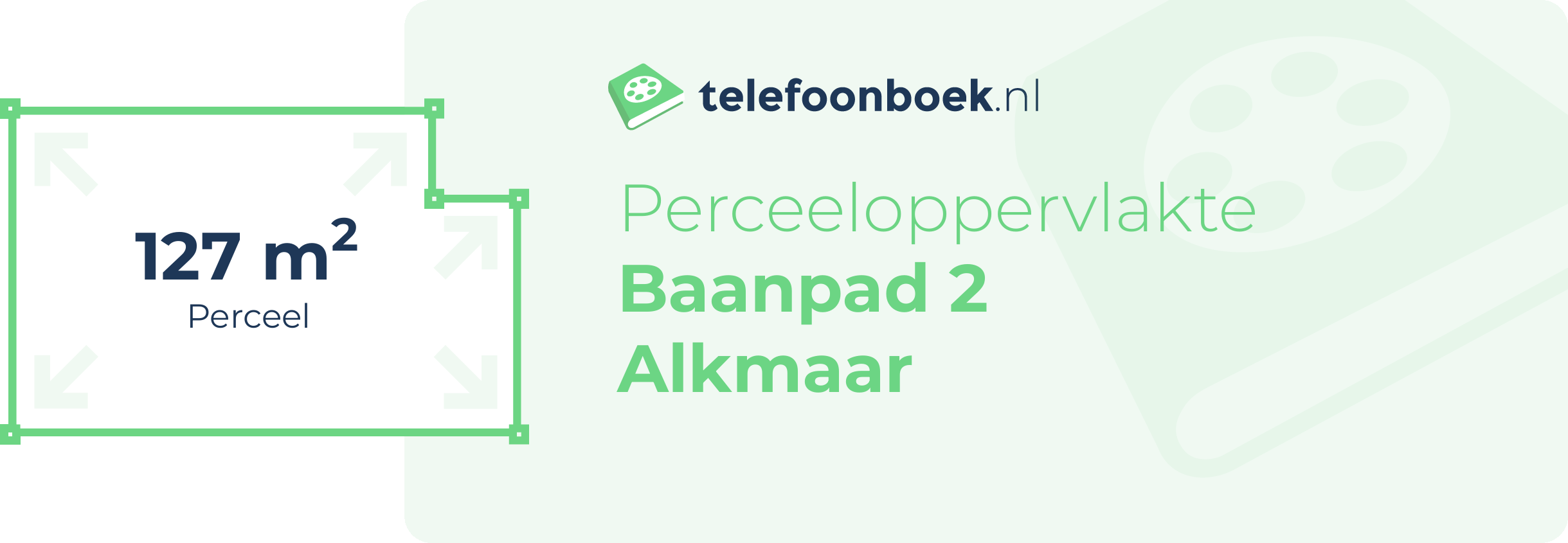 Perceeloppervlakte Baanpad 2 Alkmaar