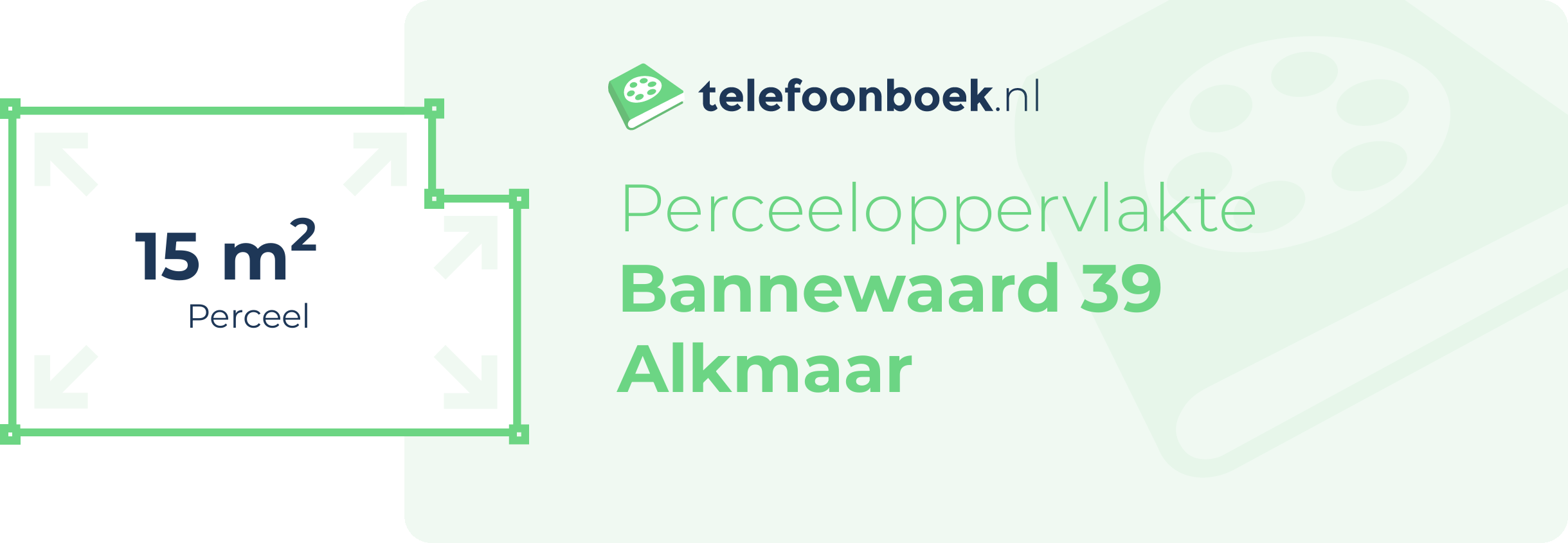 Perceeloppervlakte Bannewaard 39 Alkmaar