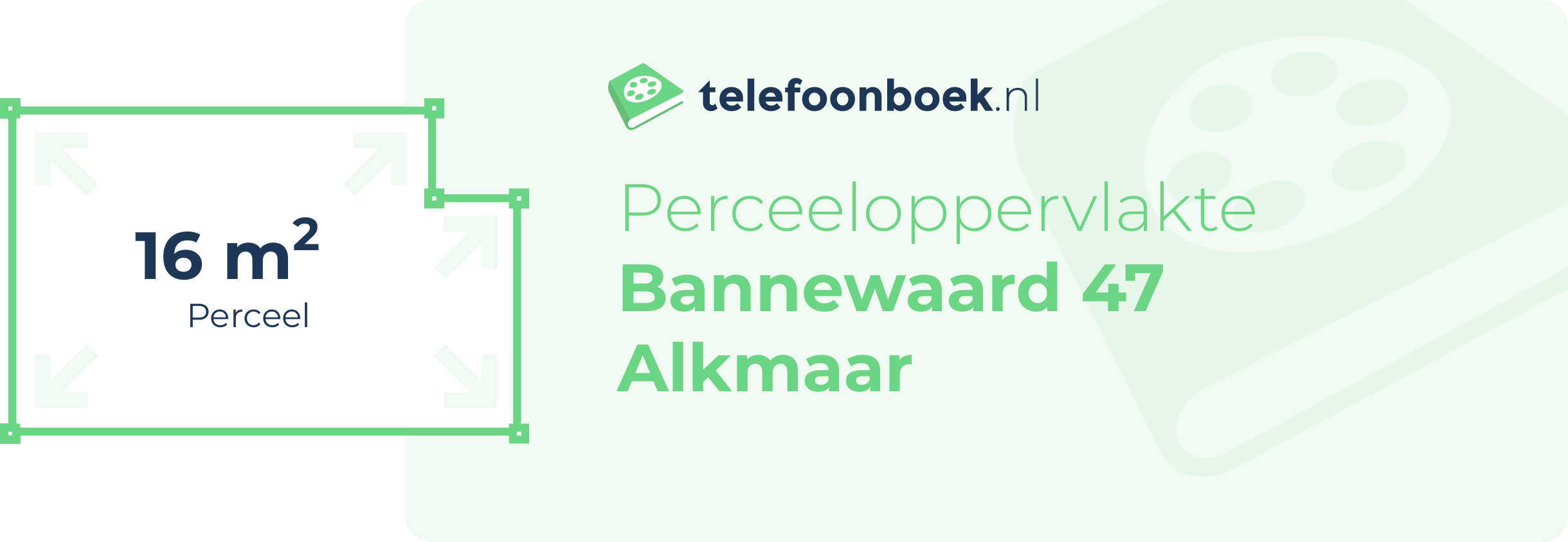 Perceeloppervlakte Bannewaard 47 Alkmaar