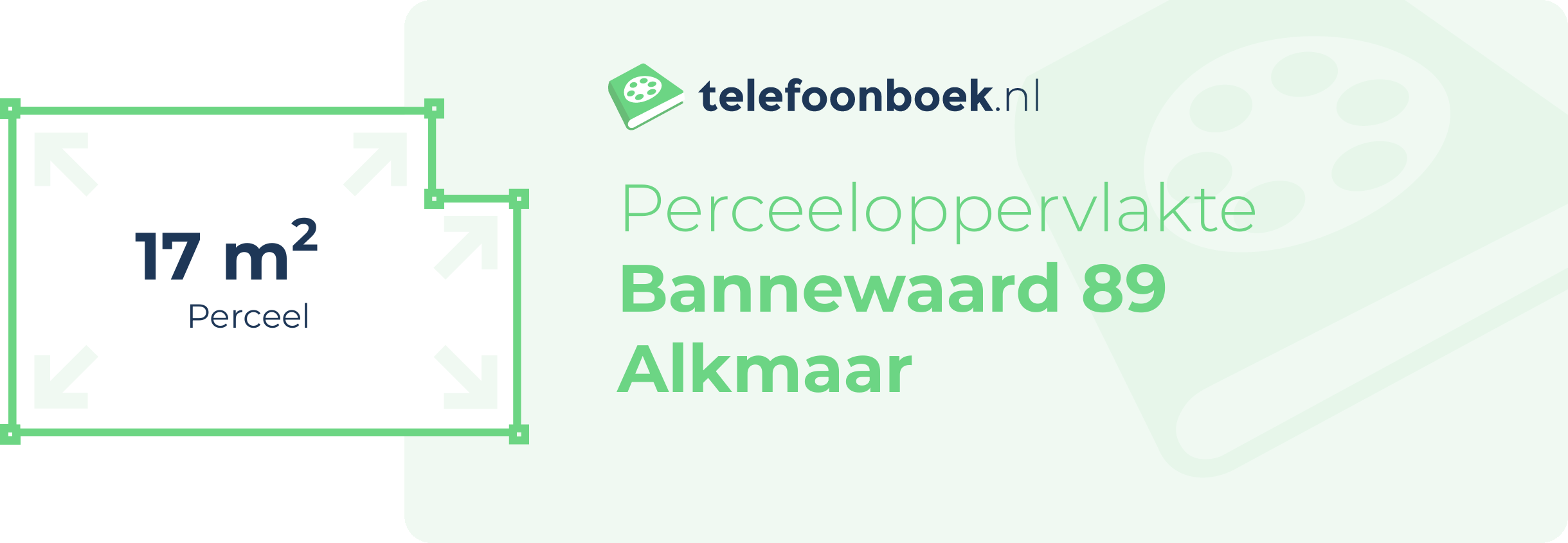 Perceeloppervlakte Bannewaard 89 Alkmaar