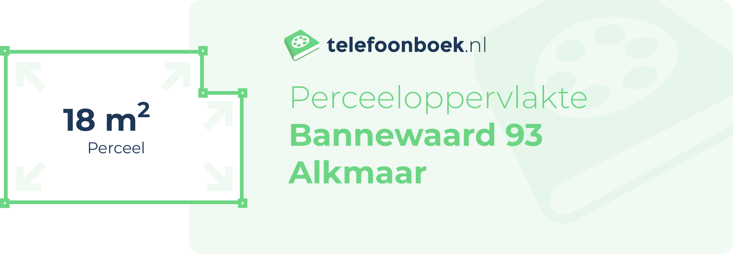 Perceeloppervlakte Bannewaard 93 Alkmaar