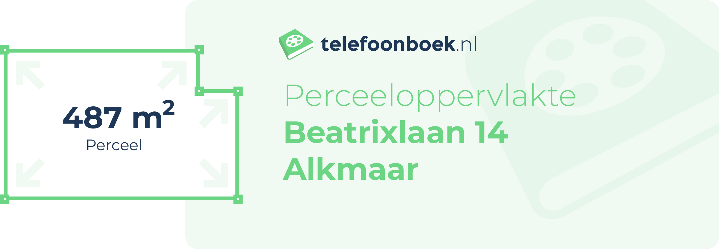 Perceeloppervlakte Beatrixlaan 14 Alkmaar