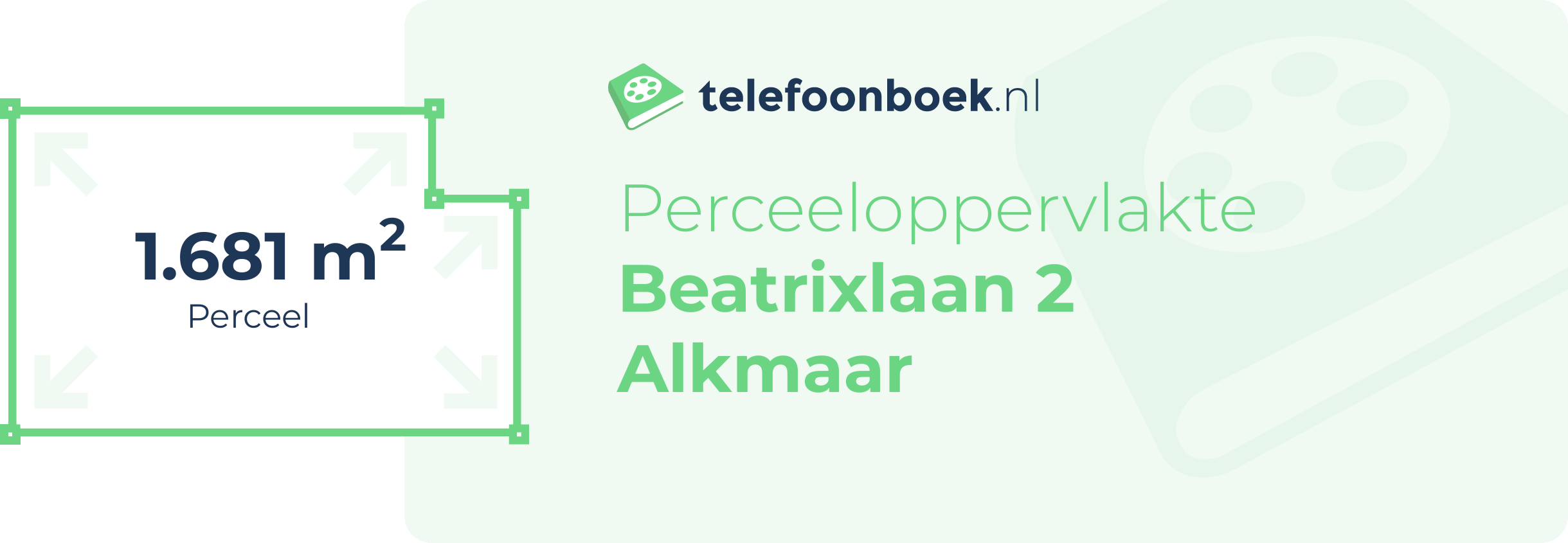 Perceeloppervlakte Beatrixlaan 2 Alkmaar