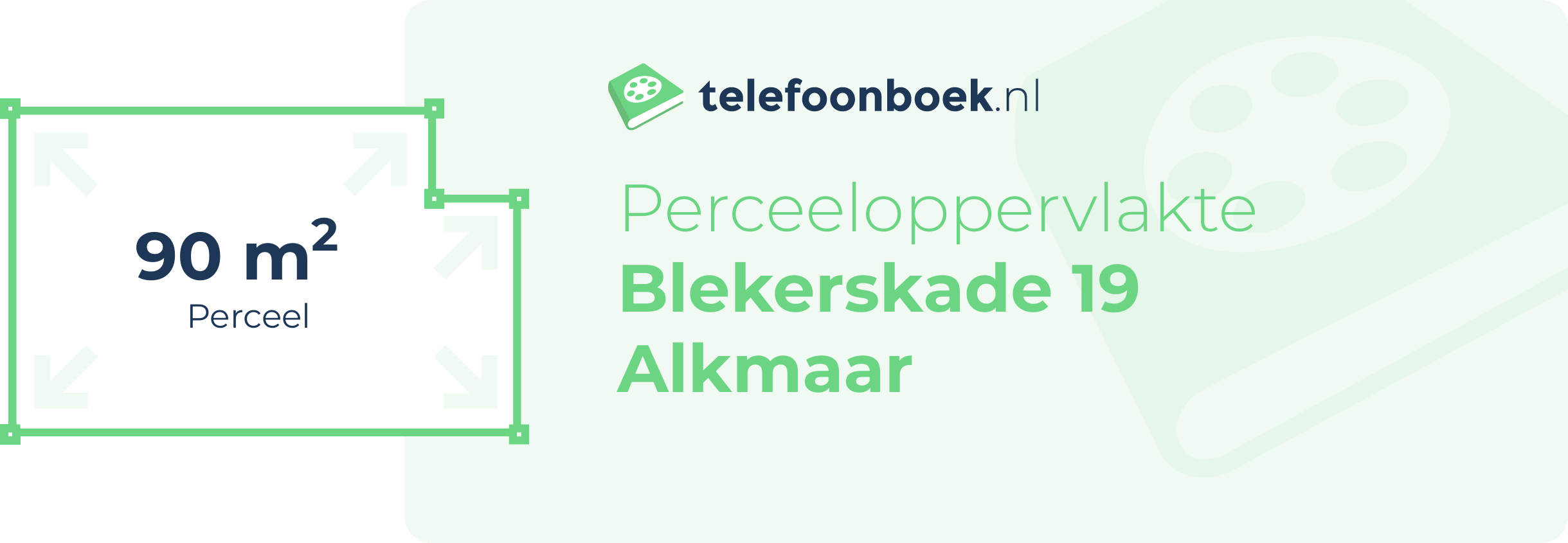 Perceeloppervlakte Blekerskade 19 Alkmaar