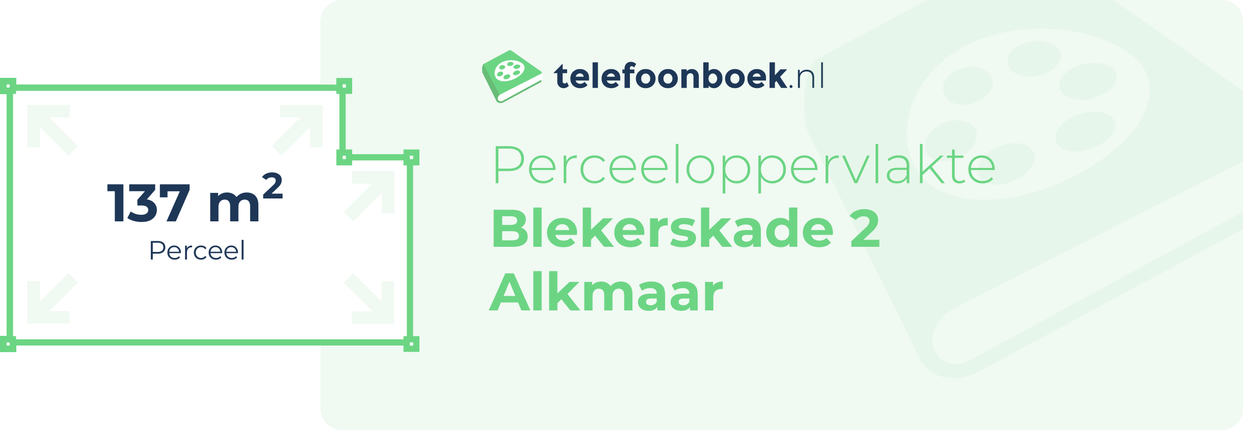 Perceeloppervlakte Blekerskade 2 Alkmaar