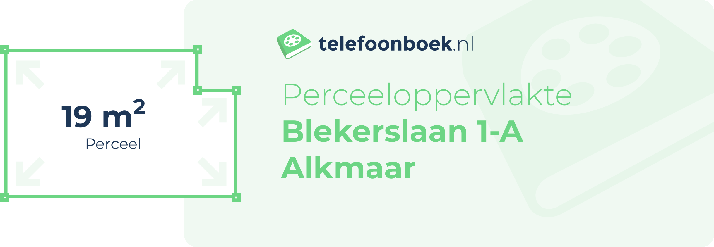 Perceeloppervlakte Blekerslaan 1-A Alkmaar