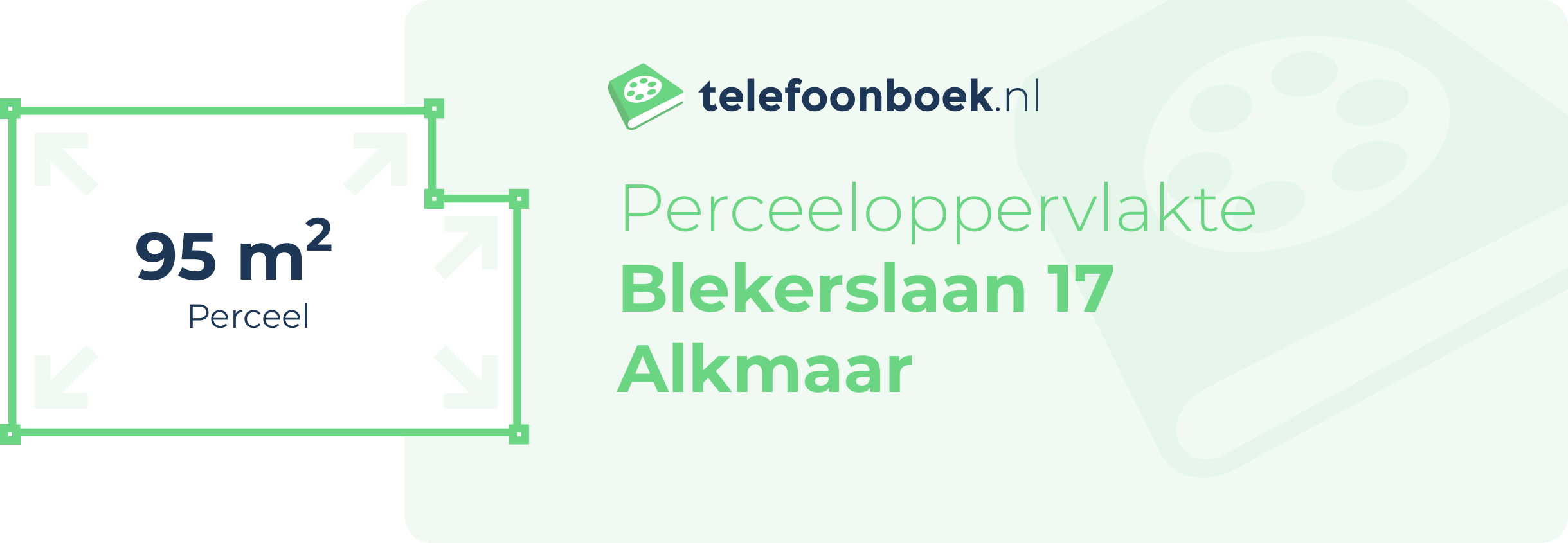 Perceeloppervlakte Blekerslaan 17 Alkmaar