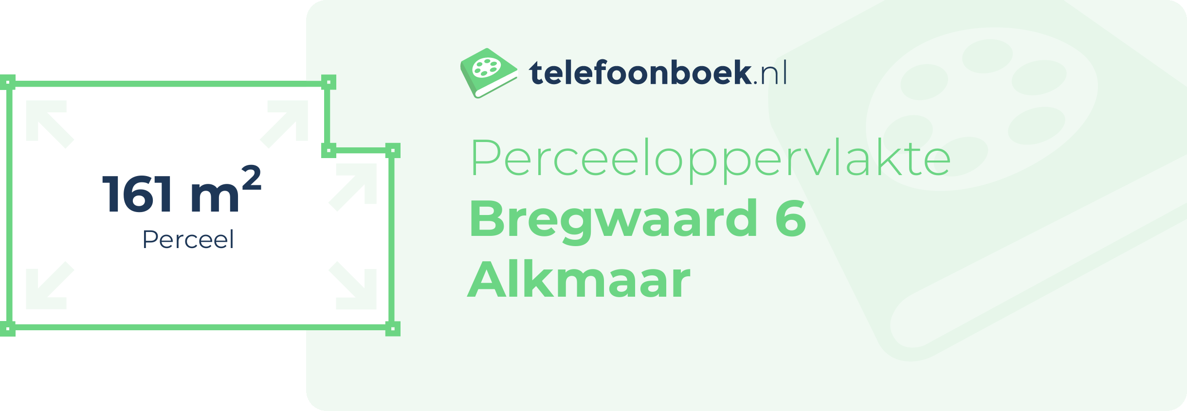 Perceeloppervlakte Bregwaard 6 Alkmaar