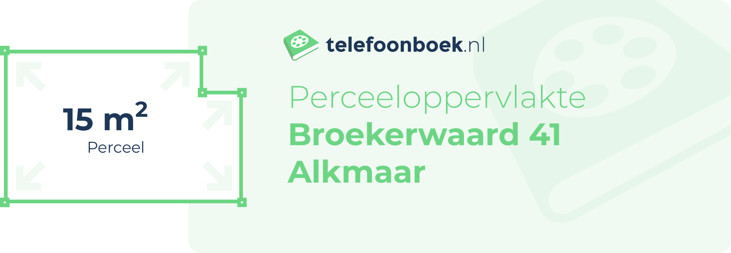 Perceeloppervlakte Broekerwaard 41 Alkmaar