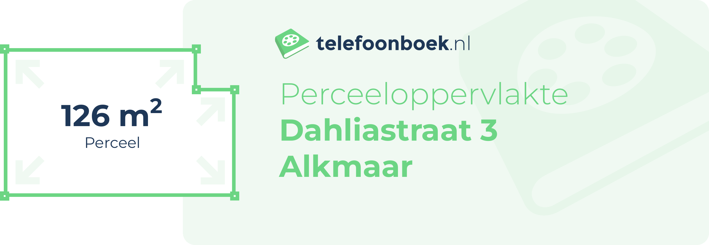 Perceeloppervlakte Dahliastraat 3 Alkmaar