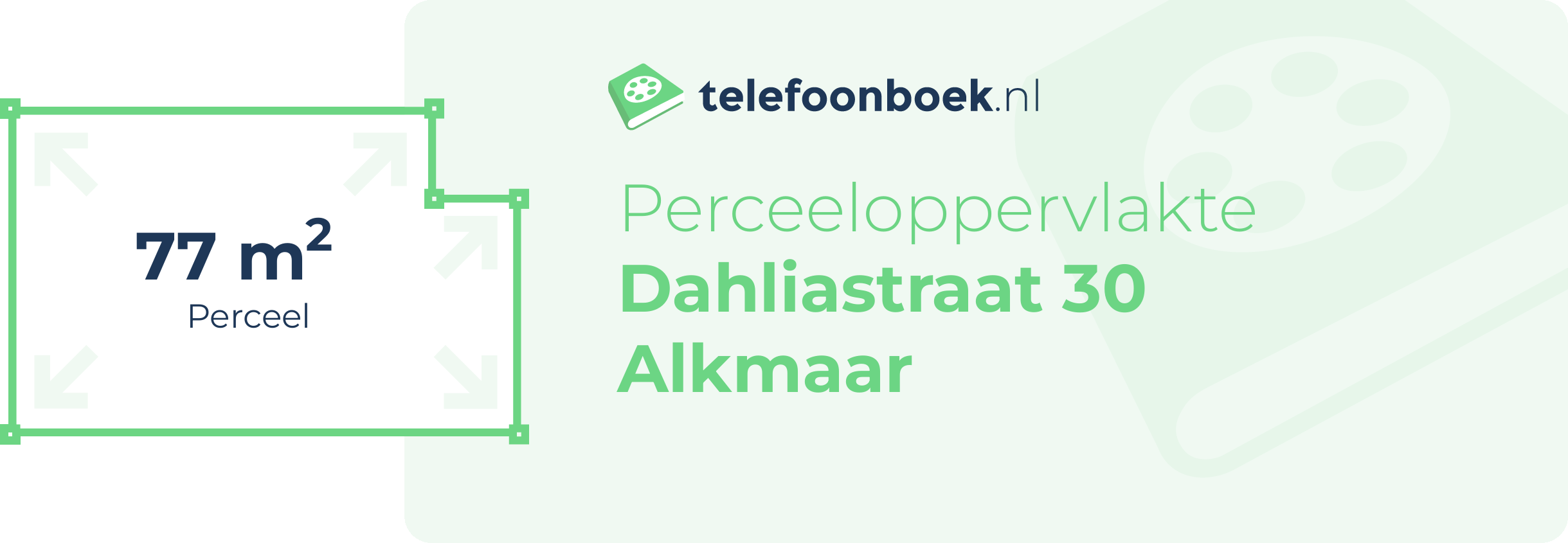 Perceeloppervlakte Dahliastraat 30 Alkmaar