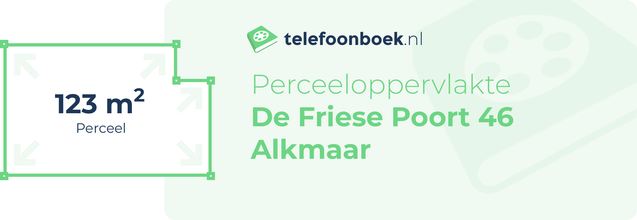 Perceeloppervlakte De Friese Poort 46 Alkmaar