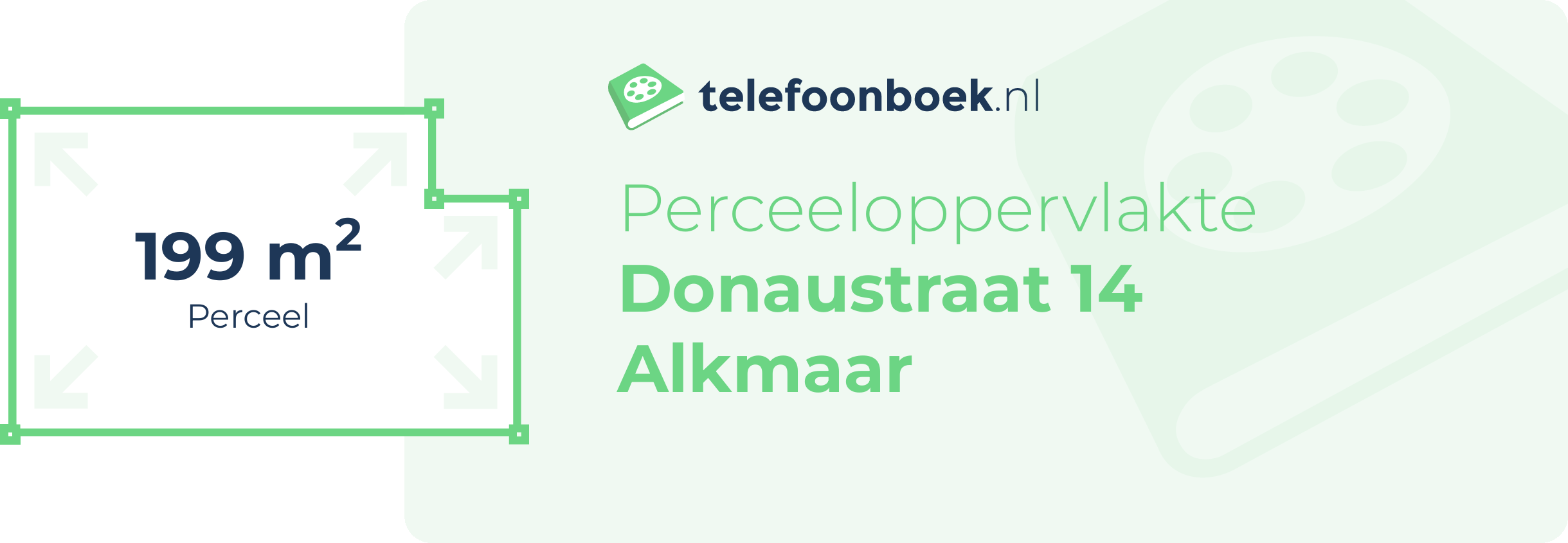 Perceeloppervlakte Donaustraat 14 Alkmaar