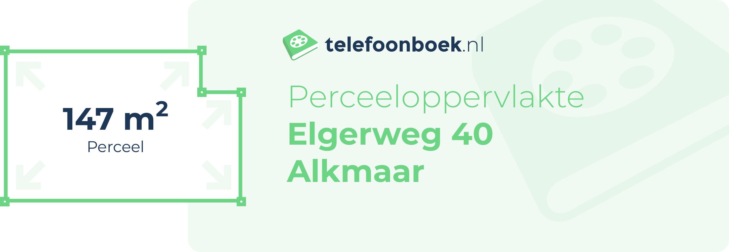 Perceeloppervlakte Elgerweg 40 Alkmaar